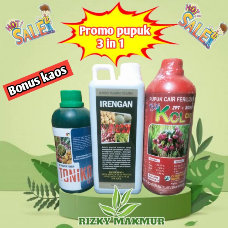 paket pupuk cair dpt 3 produk bonus kaos