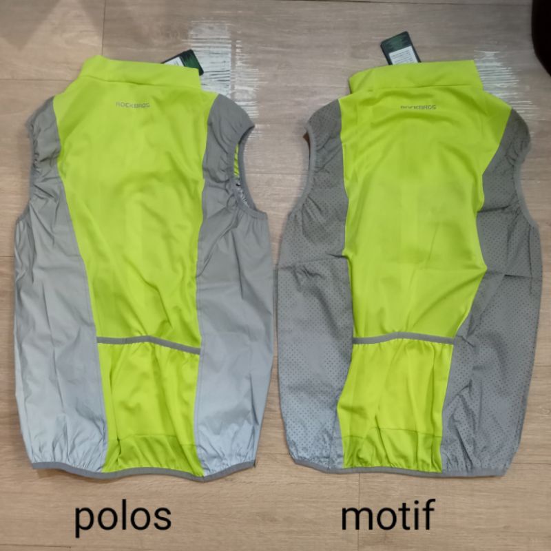 Jaket rompi sepeda Merk ROCKBSOS reflektif windproof