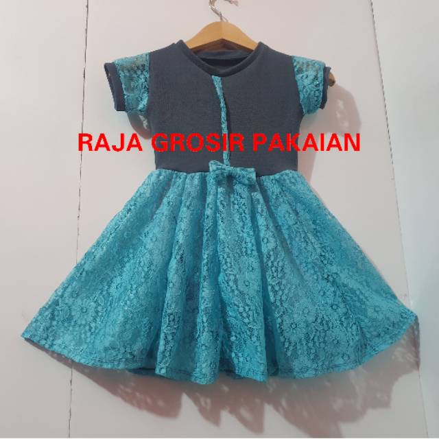 Dress Brukat Kombi Anak Cantik Umur 1-9 Thn