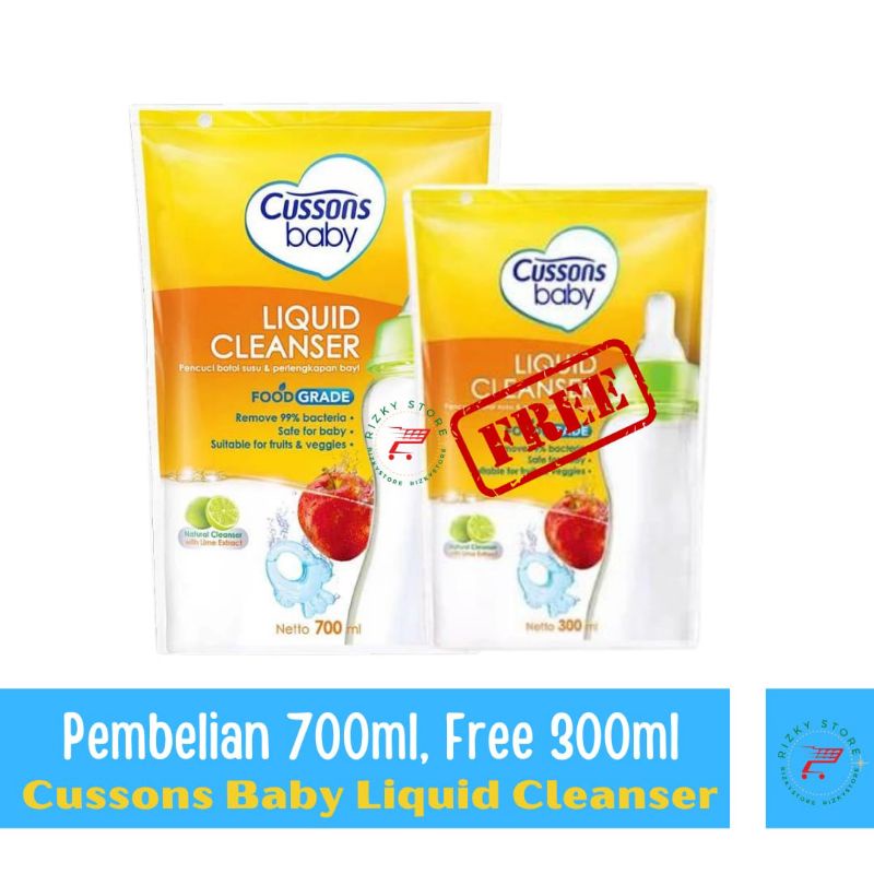 Cussons Baby Liquid Cleanser Refill 700ml +300ml