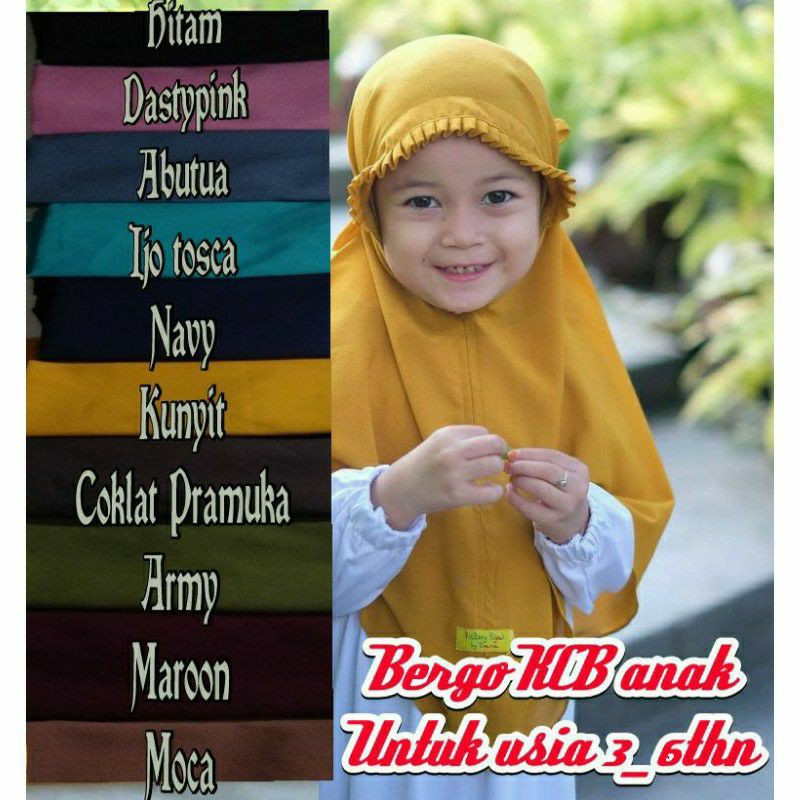 bergo lipit anak