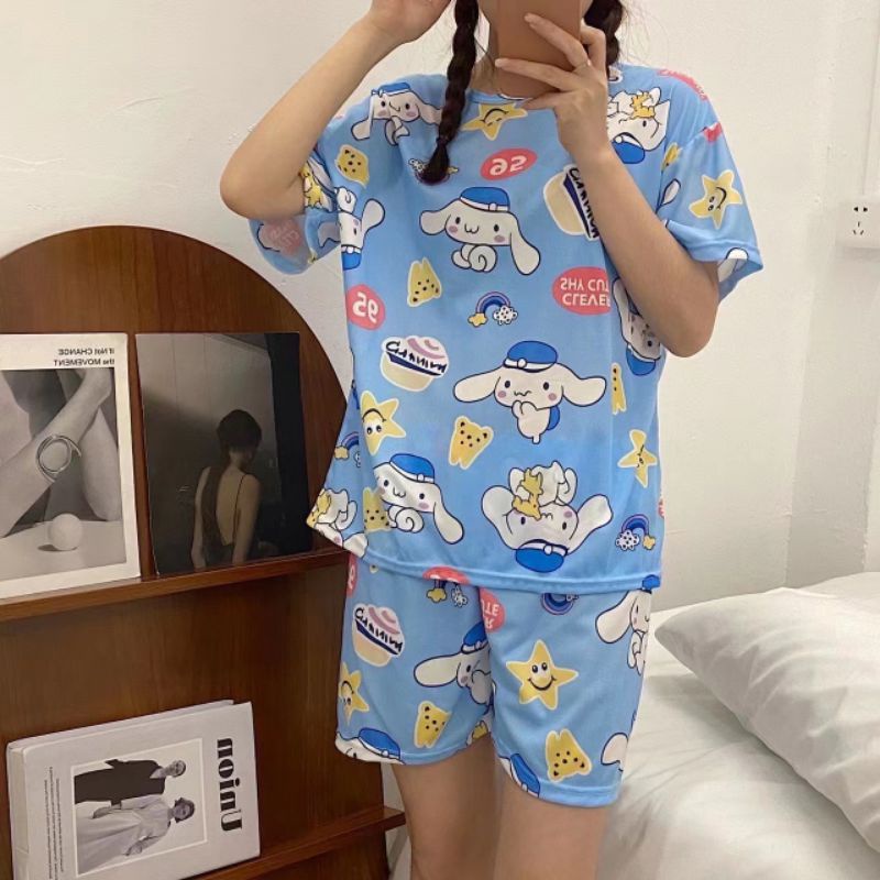 Piyama impor wanita celana pendek / baju tidur wanita sleepwear kartun