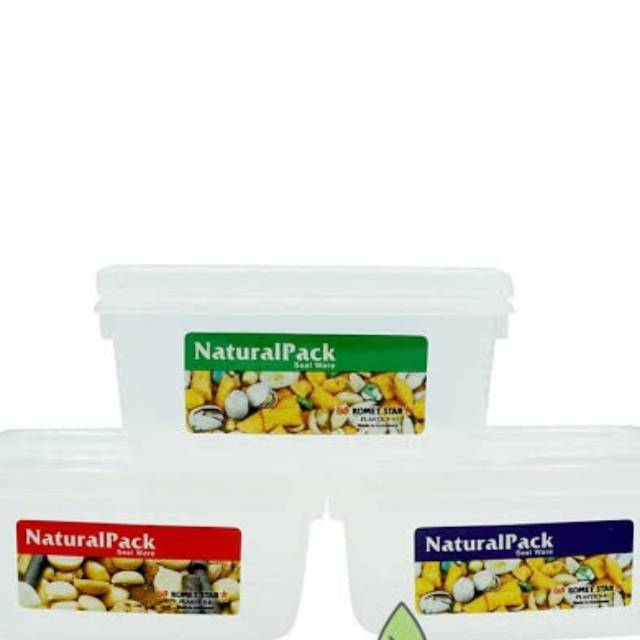 Komet Star Natural Pack 250 ml Kotak Sealware Transparan