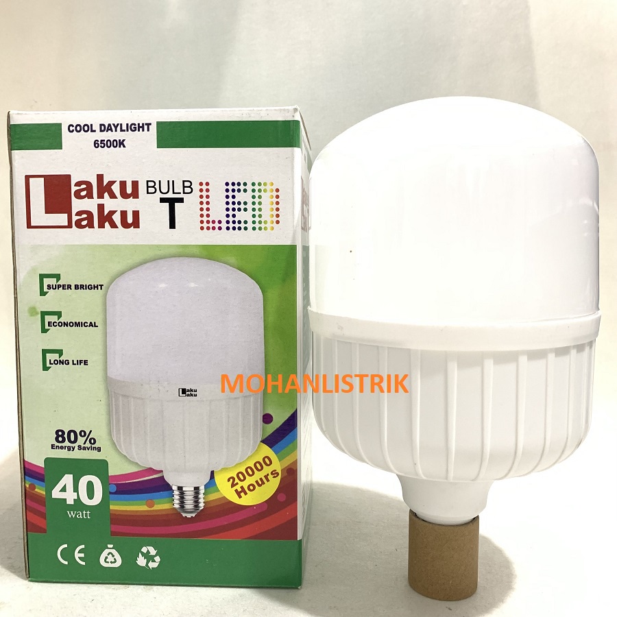 BOHLAM BOLA LAMPU LED 40W 40WATT 40 WATT LAKU LAKU HEMAT ENERGI LAMPU MURAH LAMPU KAPSUL CAPSULE