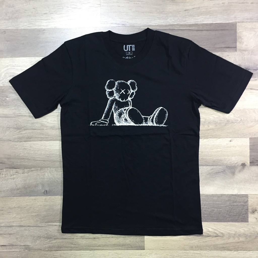 KAOS UNIQLO x KAWS (SUMMER UT GRAPHIC BLACK) - 100% COTTON - TERLARIS-TIRED KAWS