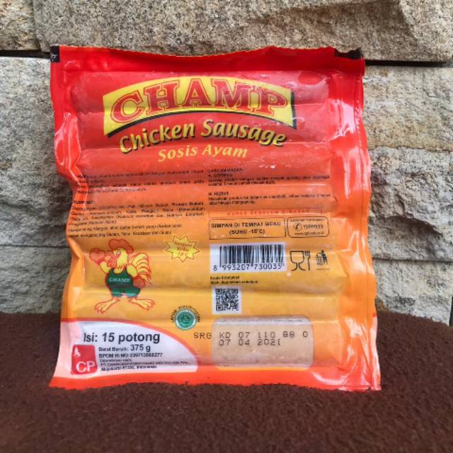 

Champ chicken sosis 375gr/15pcs