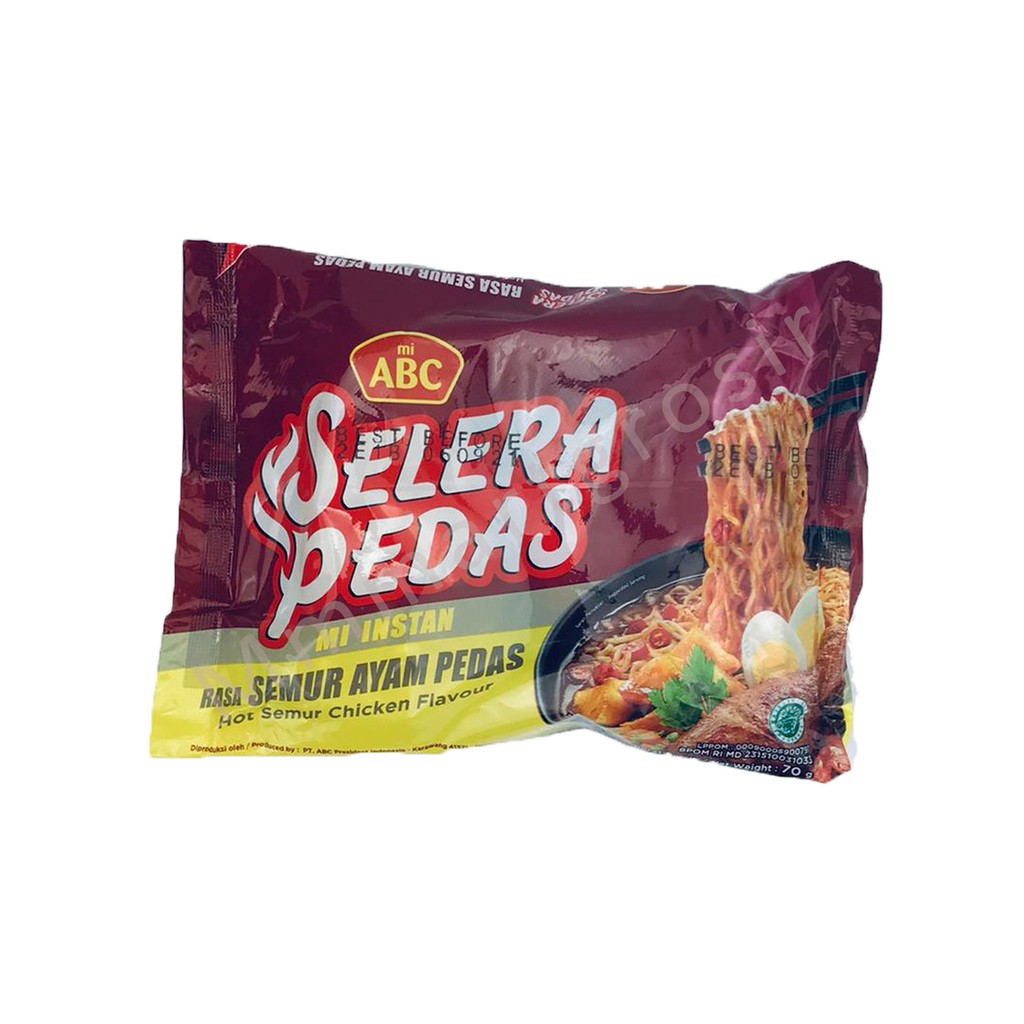 Mie Abc Selera / Mie Instan Kuah &amp; Goreng / Aneka Varian Rasa Mie / 1pcs