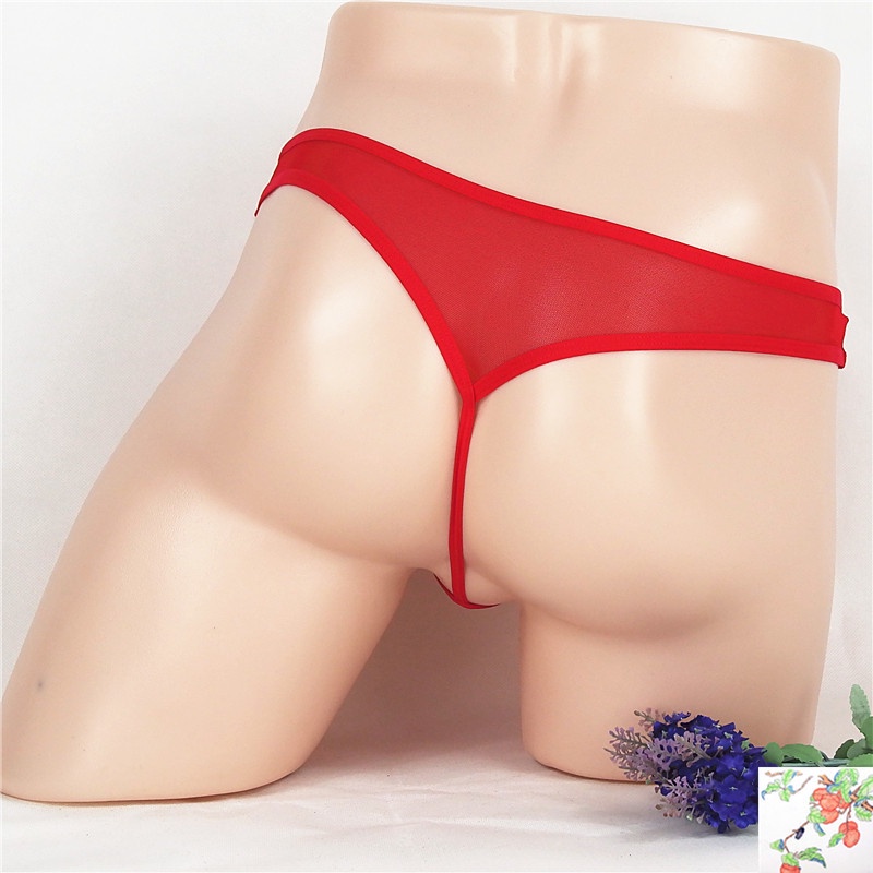 Celana Dalam Pria Sexy Transparan Briefs Underwear G String Celana Y036