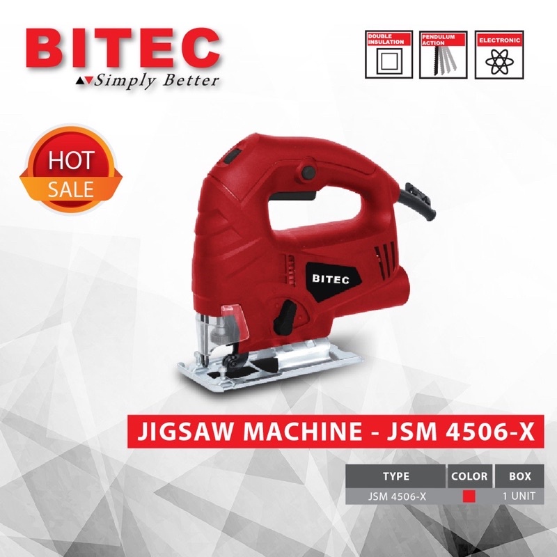 Mesin Gergaji Listrik Jigsaw Bitec / Mesin Potong Kayu / Mesin Gergaji Kayu / Gergaji Ukir