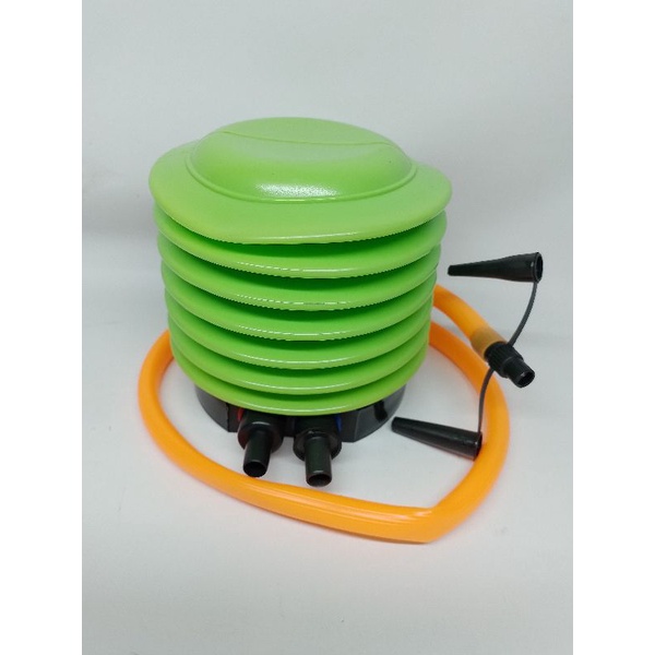 pompa angin injak. alat pompa kolam karet, ban atau sepedah