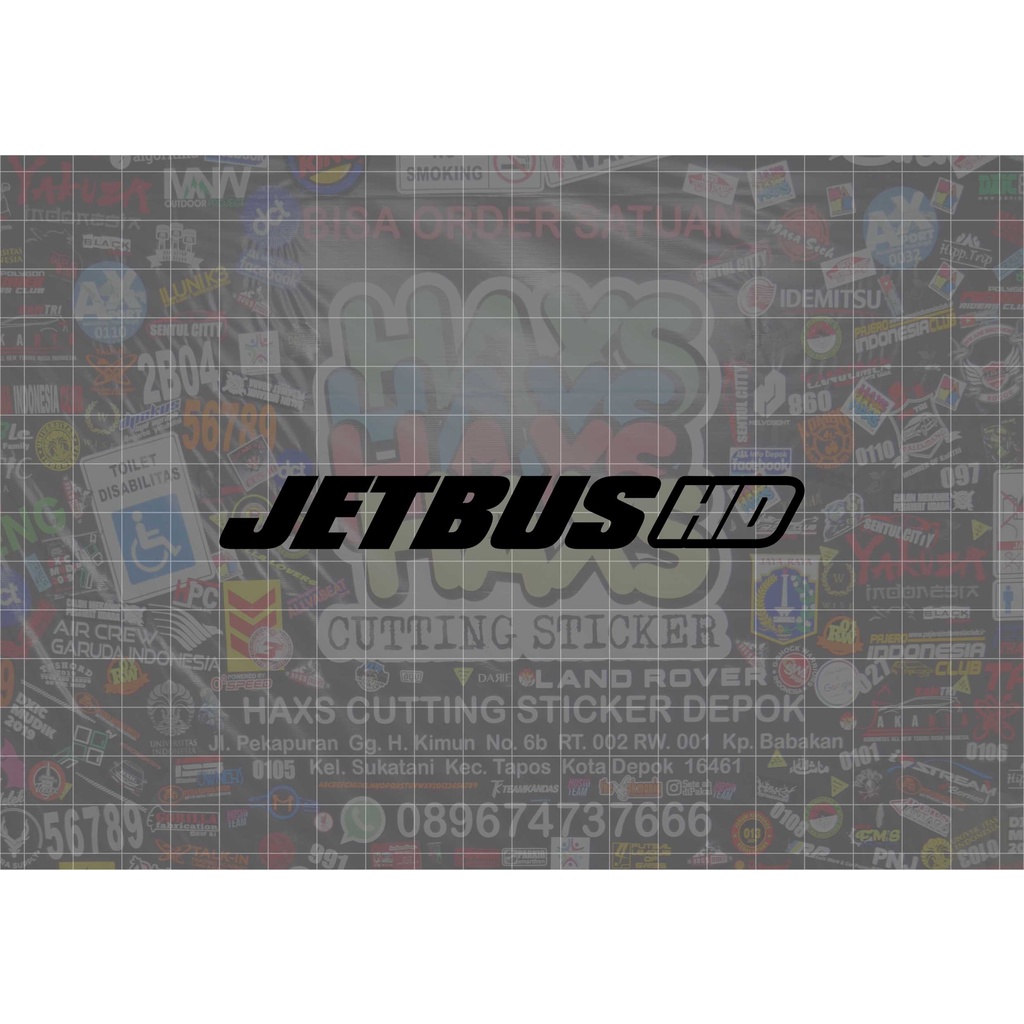 Cutting Sticker Bismania Jetbus HD Ukuran 12 Cm Untuk Mobil Motor