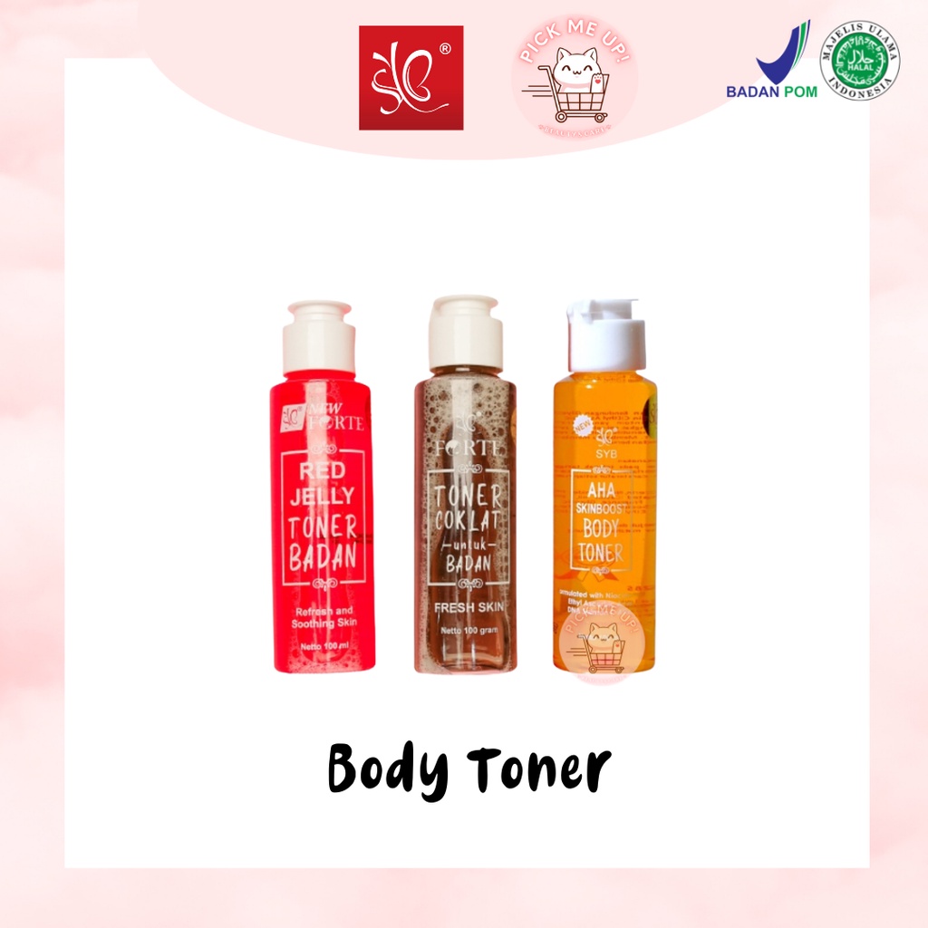 NEW SYB Body Toner | TERMURAH & TERLARIS | AHA Skinboost | Toner Badan | Perawatan Tubuh | Serum Bad