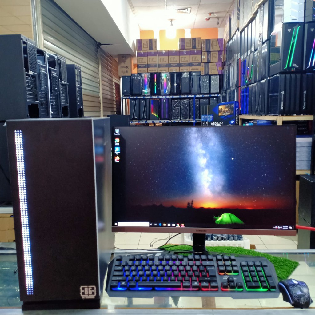 PC GAMING EDITING CORE I5 / VGA 4 GB / RAM 8 GB / HDD 500 GB / MONITOR 24 INCH