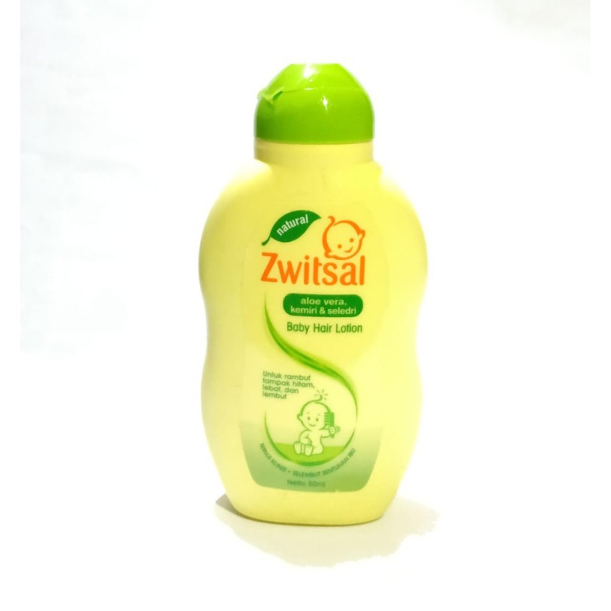 ZWITSAL 50 /100 / 200 ml NATURAL BABY HAIR Lotion Aloe Vera kemiri / seledri minyak rambut bayi