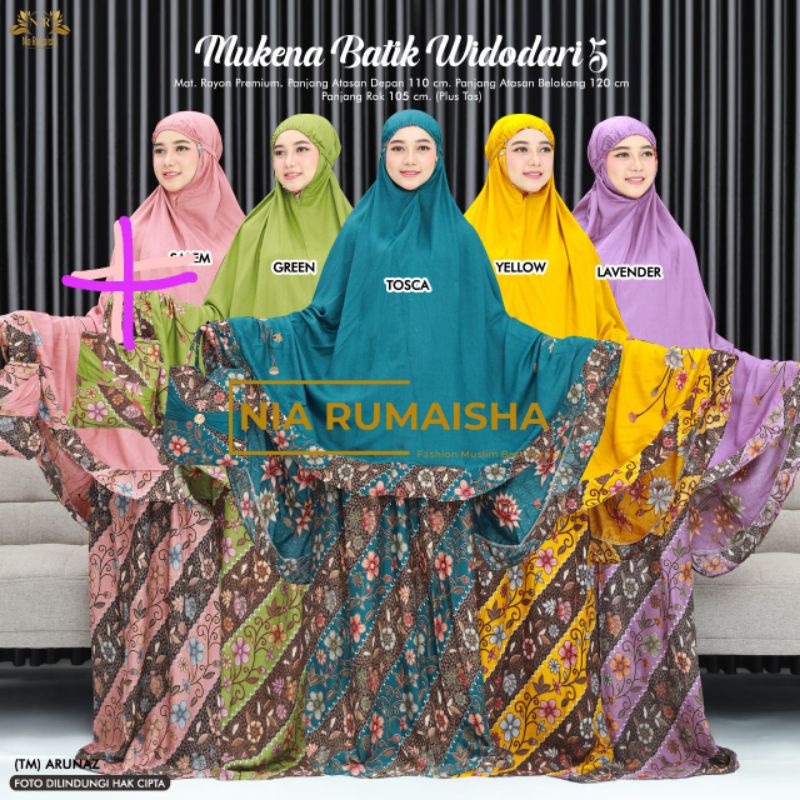 Mukena batik widodari 5 super jumbo fashion solo recommended high quality
