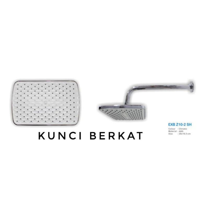 Wall Shower Kotak Eixo Chorme/Shower Head/Sower Tanam/Air Hujan