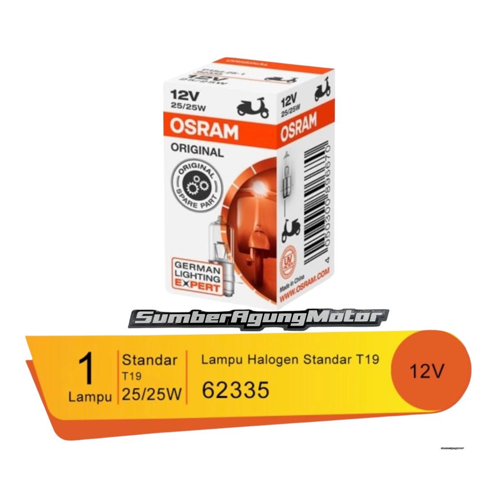 BOHLAM LAMPU MOTOR OSRAM HALOGEN LAMPU DEPAN BEBEK MATIC K1 12 25W 35W-2