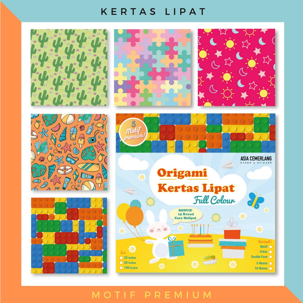 

Kertas Lipat Origami 5 Motif Premium
