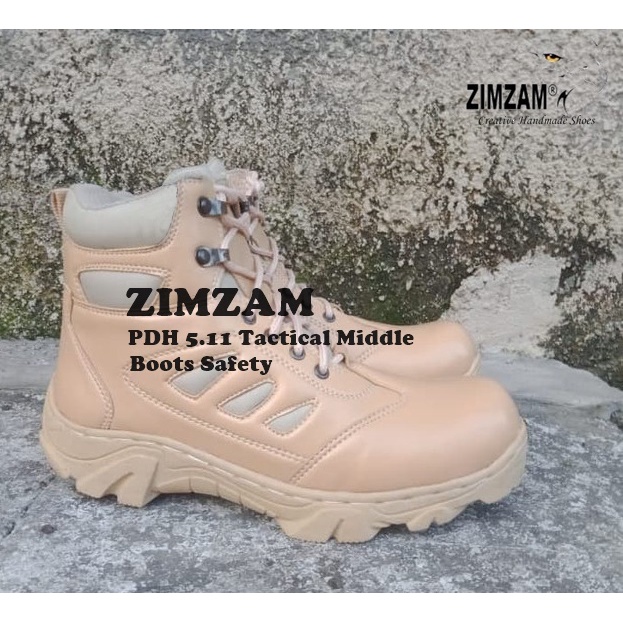 promo sepatu zimzam pdl 5.11 midle cream sepatu touring hiking terlaris murah