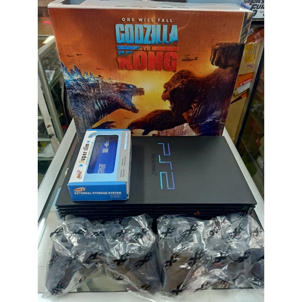 Playstation2 Ps2 tebal Hardisk External Paket Lengkap Bisa Main Kaset