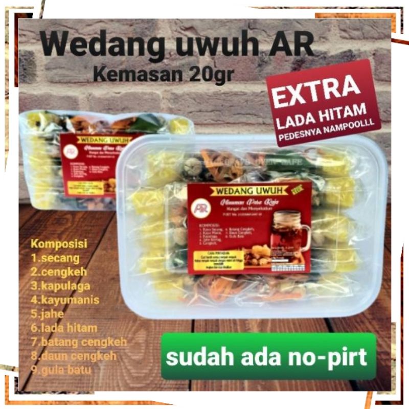 Grosir wedang uwuh AR, 1pak isi 10pcs, rempah rempah komplit, harga termurah