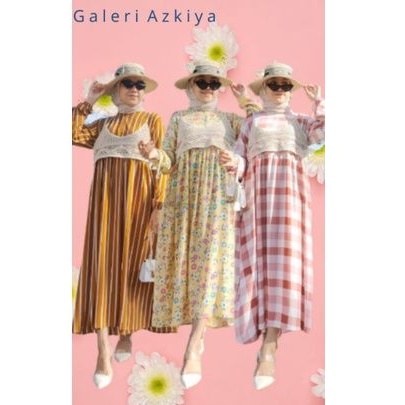 BISA COD OLIVIA DRESS SET VEST GAMIS RAYON ROMPI OUTER TANGTOP KOREA