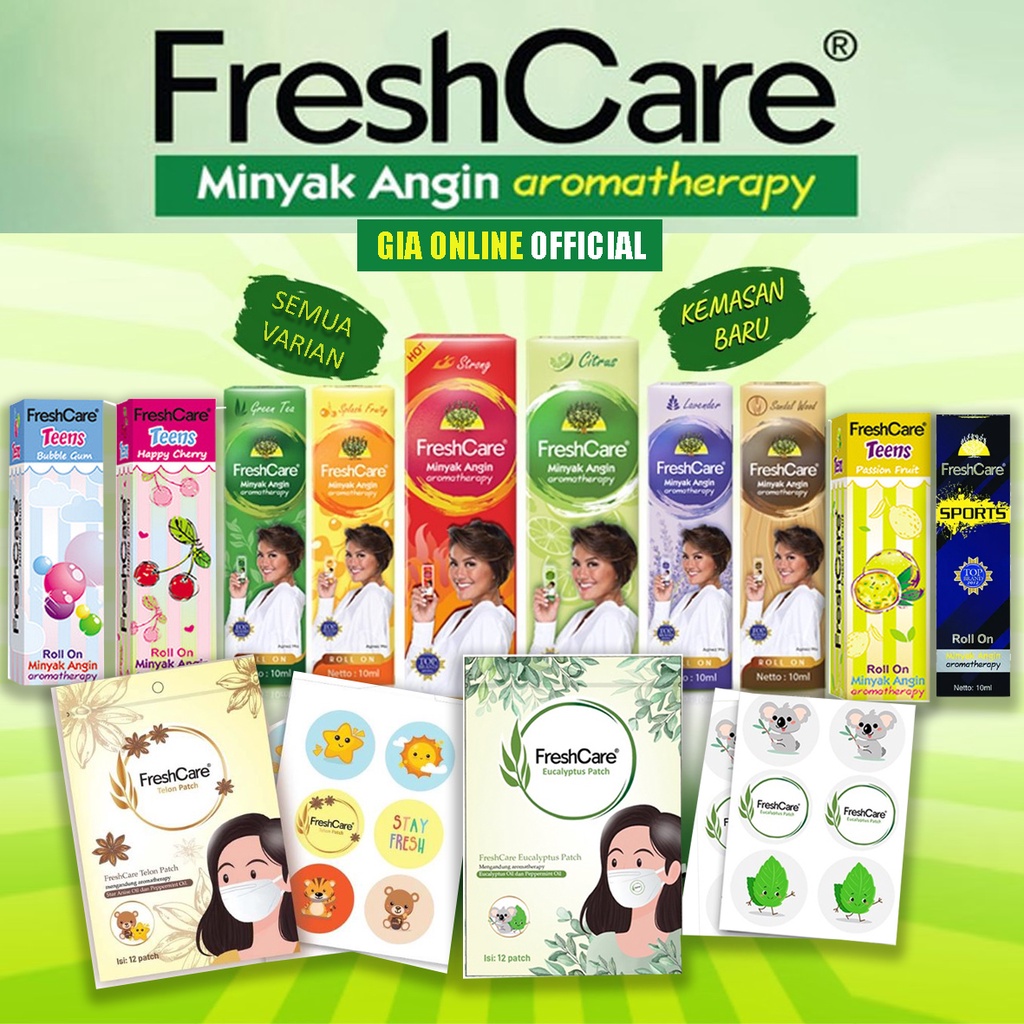 Freshcare Eucalyptus Telon Patch / Sticker Tempel / Sticker Masker / Patch Tempel Masker / fresh car