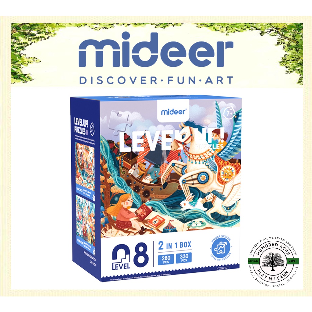 Mideer Level Up Puzzle Level 8 - Magic book and Fairy Tale [Jigzaw]