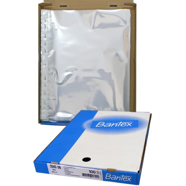 

BANTEX POCKET A4 2040 8040 / BANTEX POCKET F4 FOLIO 8843 CLEAR (ISI 100)