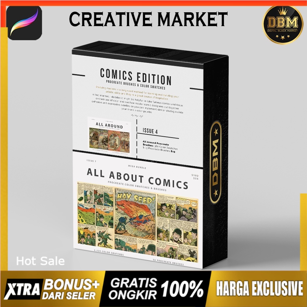 Mega Bundle Comic Procreate Brushes