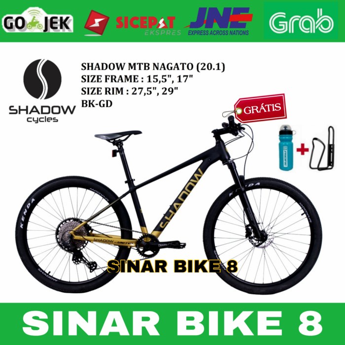 Sepeda Gunung SHADOW MTB NAGATO 20.1 Uk.27,5" dan UK.29 " - GN - GD