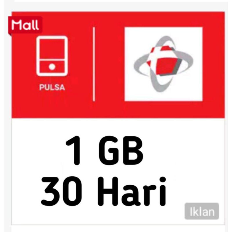 Paket Data Telkomsel 1GB 30 hari Termurah