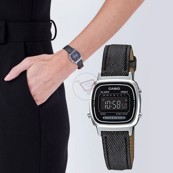 [ PROMO ] Jam Tangan Wanita Casio Digital LA670WL-1A / LA670WL Original Garansi Resmi 1 Tahun Murah