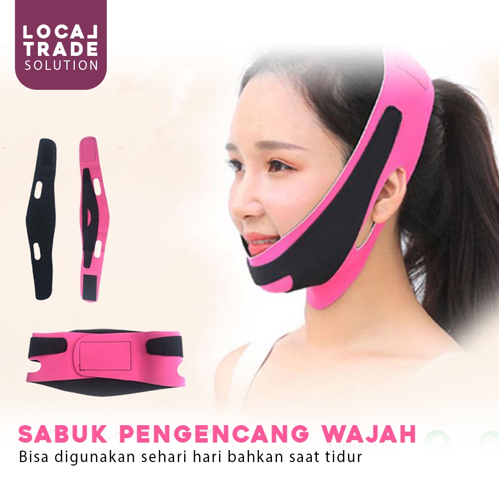 Sabuk Pengencang Wajah Bulat Alat Penirus Pipi Tembem Facial Slimming Face V Shape