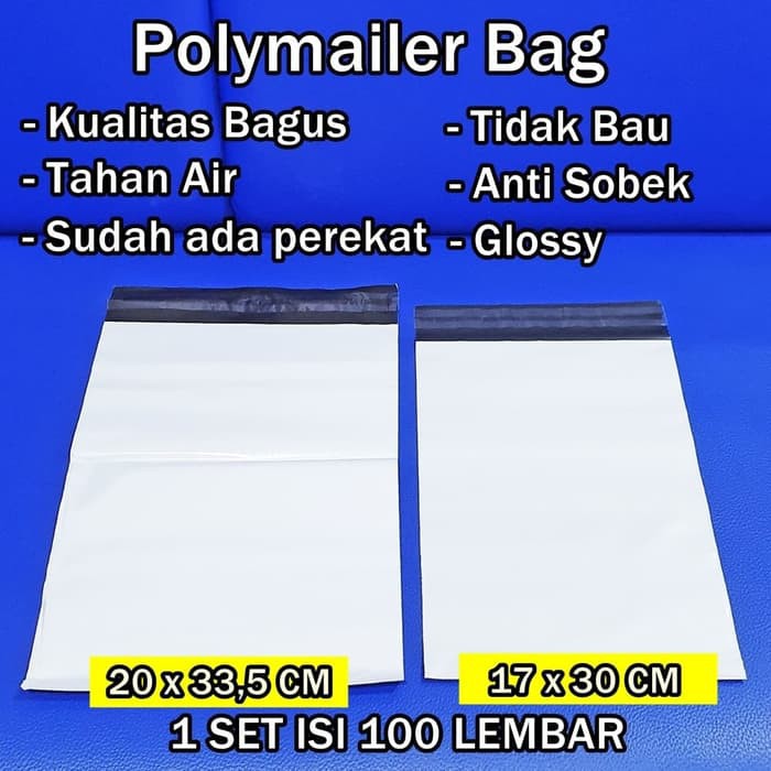 

Terbaru Polymailer Bag 17 X 30 CM Amplop Plastik Packing Online Shop Kantong Orisinil