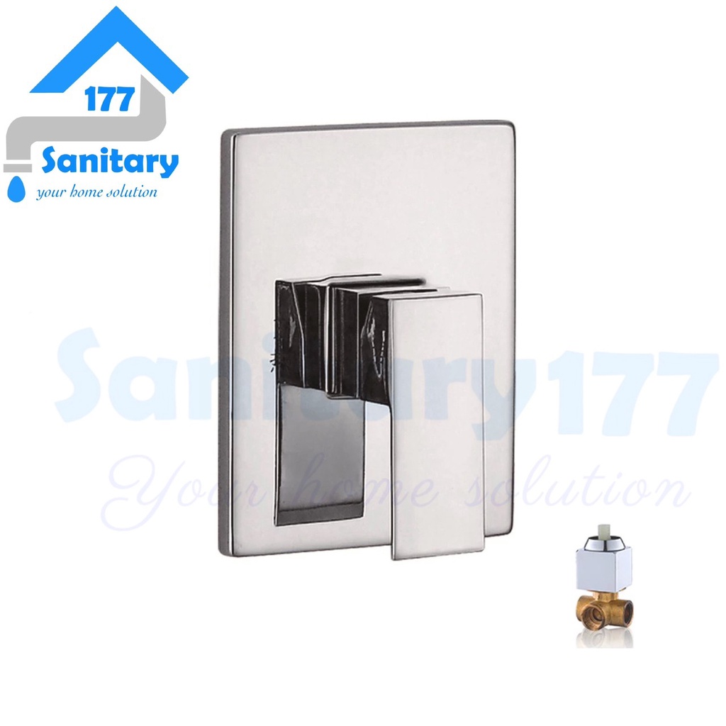 Kran Mixer Shower tanam kotak minimalis 108C-keran air Panas dingin Kuningan brass faucet shower ground wall