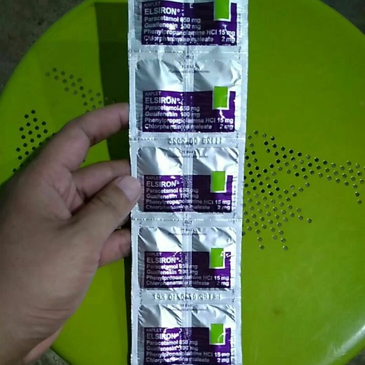 ELSIRON® KAPLET (Obat Demam,Sakit Kepala,Batuk,Flu,Pilek) ifars