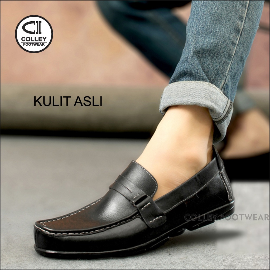 COD - SEPATU KULIT ASLI PANSUS PRIA 100% LEATHER - PANTOFEL - CLY-DSI-042