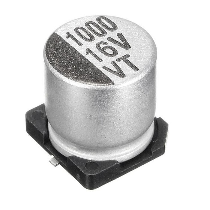 capacitor 1000uf 16v 1000 uf 16 v smd smt 10x10mm aluminium kapasitor