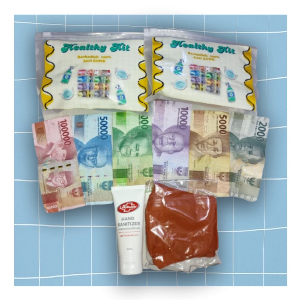 MASKER DAN HAND SANITIZER BERHADIAH UANG 100% ANTI ZONK