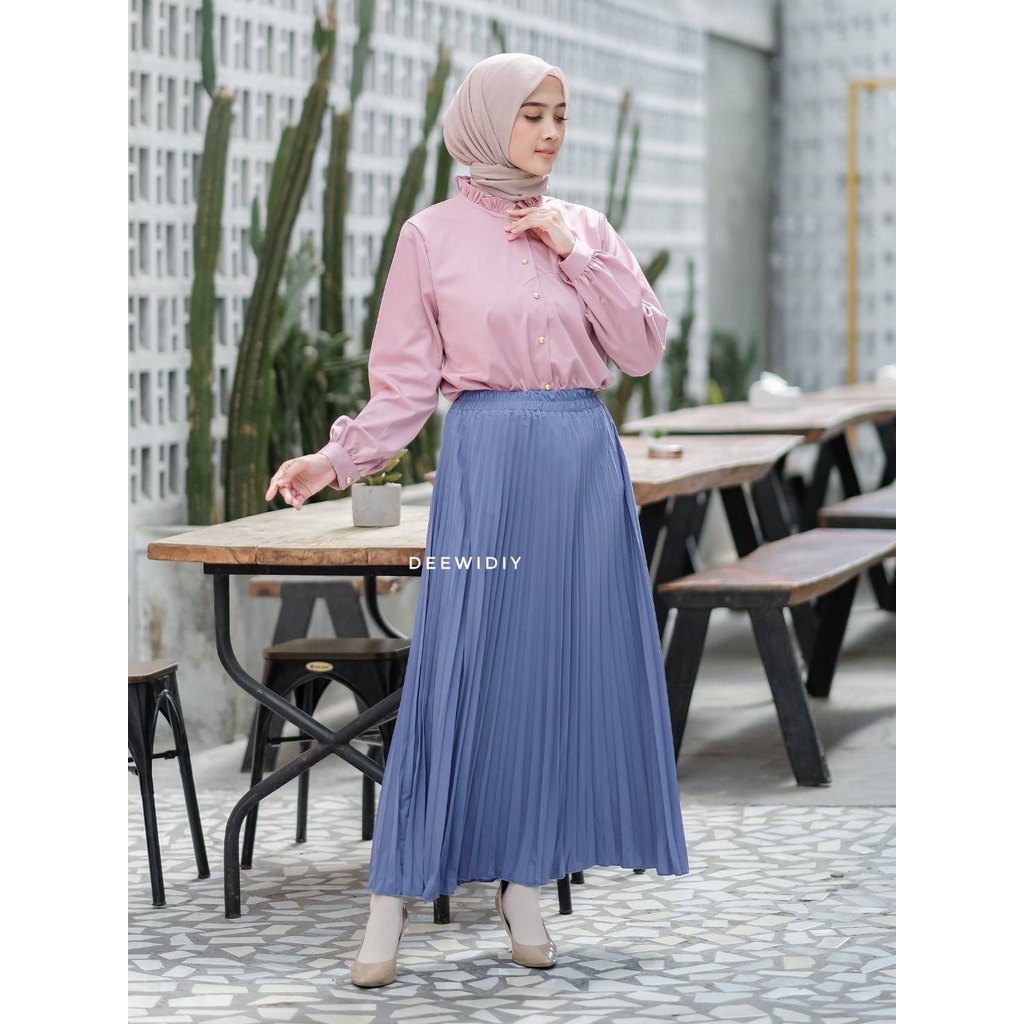 ROK PLISKET PREMIUM MODEL PAYUNG - SIMPLY PLEATS SKIRT DEEWIDIY