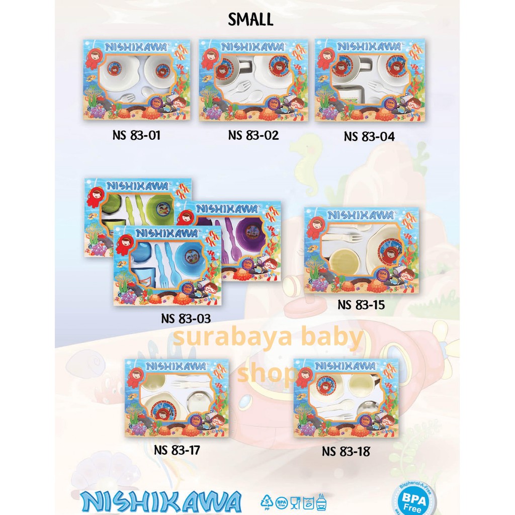 FEEDING SET SMALL WARNA KLASIK 861101