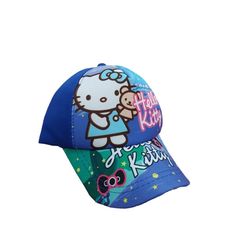 Topi Baseball Anak Print Depan Karakter Avengers / Hello Kitty / Little Pony / Power Rangers Usia 1-8 Tahun