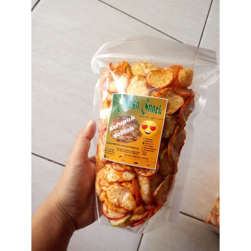 

kerupuk seblak kemasan 250gr