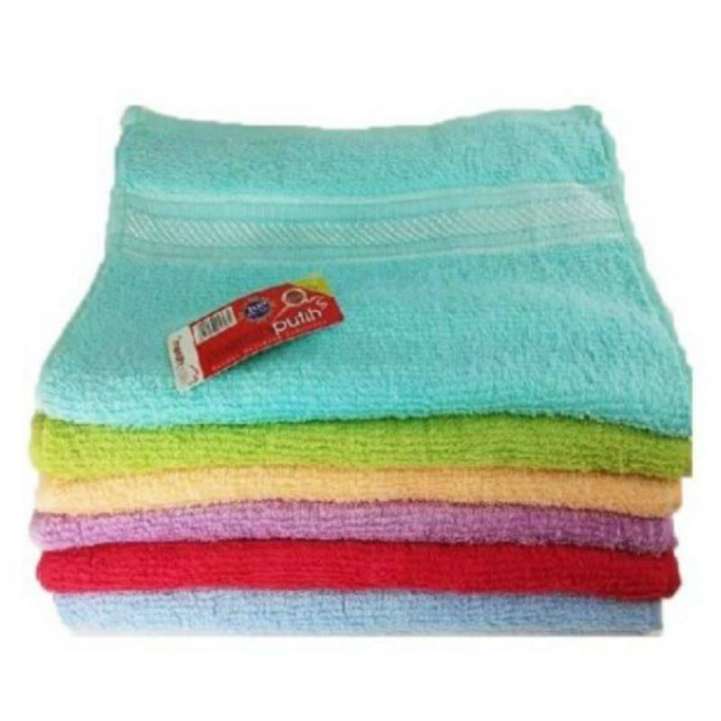 HANDUK LEHER/ HANDUK KECIL/MEREK MERAH PUTIH BAHAN KATUN