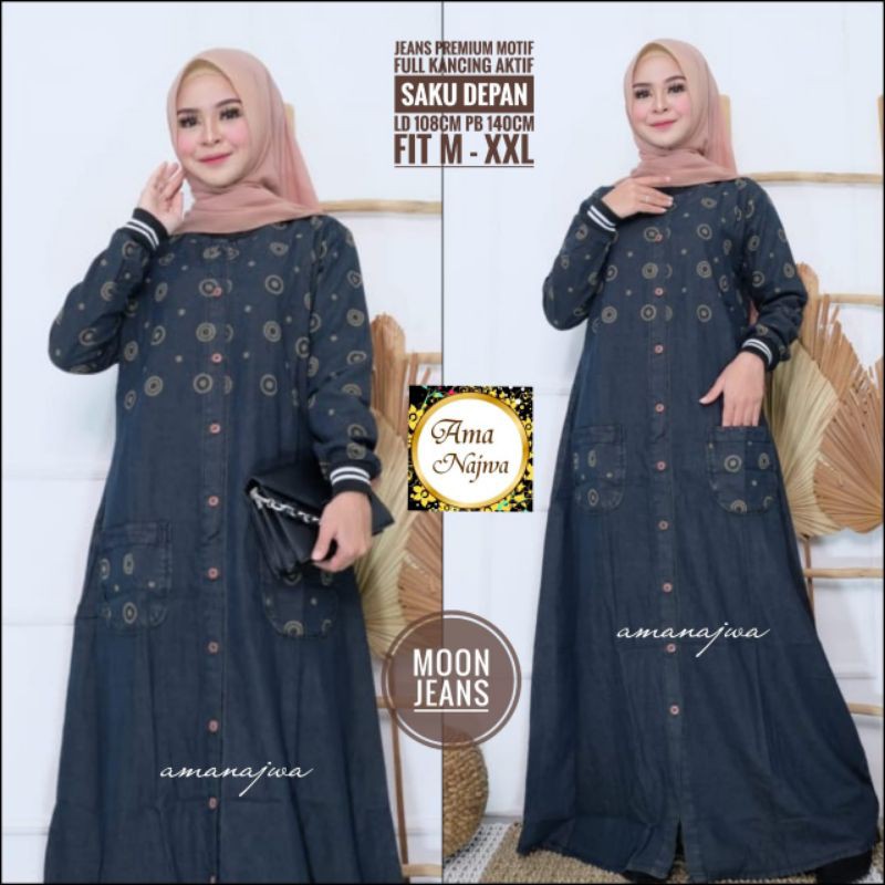 GAMIS MOON JEANS BY AMA NAJWA