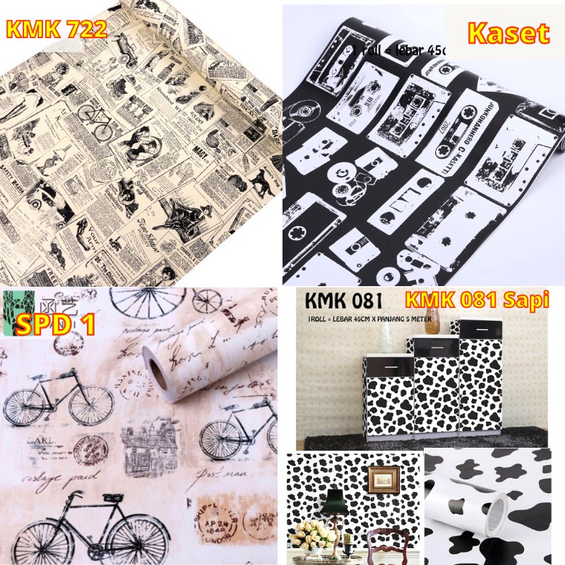 WALLPAPER KORAN WALPAPER WALLPEPER MOTIF RETRO VINTAGE CAFE KASET SEPEDA WALL NEWS PAPER STIKER STICKER SETIKER DINDING TEMBOK DEKORASI RUMAH DEKOR LEMARI MEJA HITAM PUTIH KORAN NEWSPAPER KOREA DECOR RUANG KAMAR TIDUR WELPEPER SAPI AESTHETIC MURAH