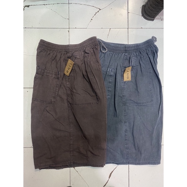 CELANA PENDEK CARGO PRIA SOFTJEANS POLOS DEWASA SIZE JUMBO