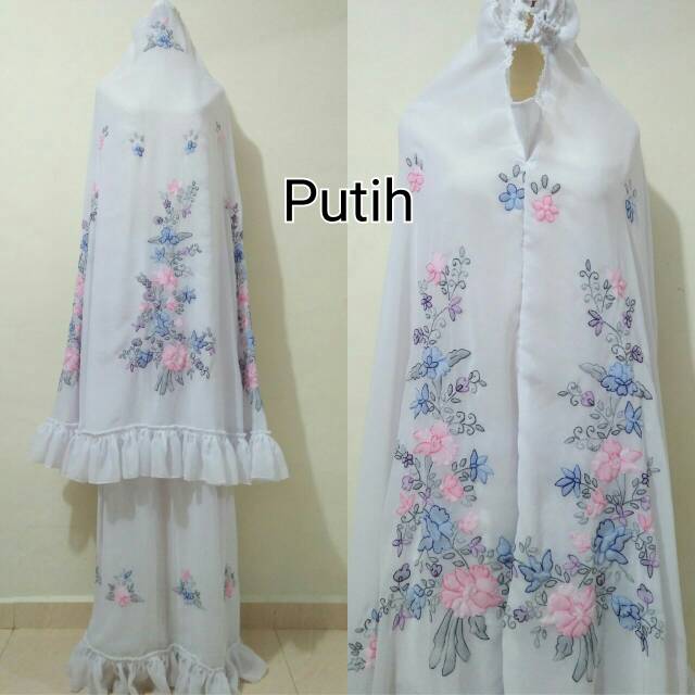 Mukena sulam bayang
