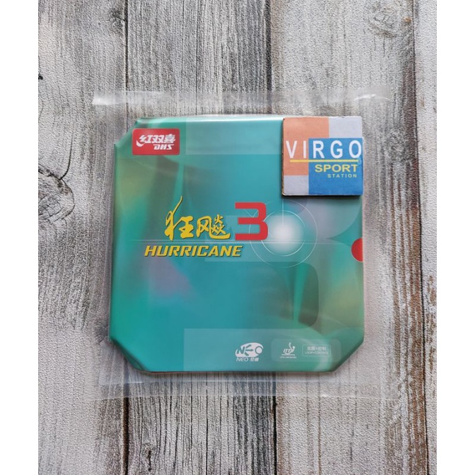 DHS Hurricane 3 Neo commercial karet rubber bet pingpong